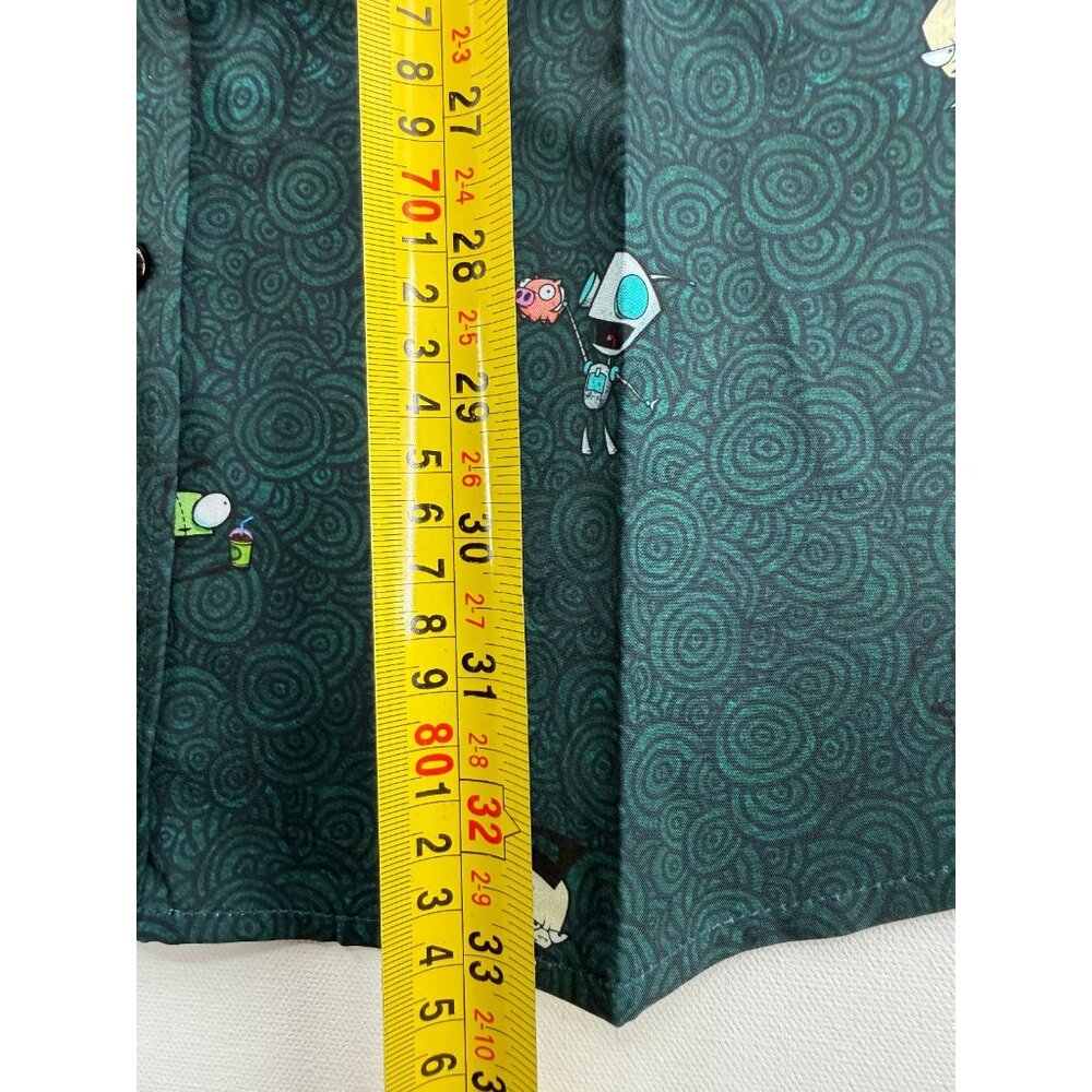 RSVLTS Invader Zim Invaders from Irk KUNUFLEX Short Sleeve Shirt Mens XL NWT - Picture 6 of 6